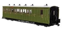 Lynton & Barnstaple brake third 4108 in SR olive green - 1924 - 1935 condition - Digital fitted