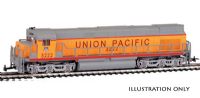 American Alco Century 628 diesel loco in Union Pacific orange & grey livery