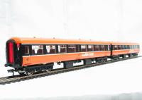 Pair of Mk2A centre door coaches numbers 4102 & 4110 in Irish IE livery. Commissioned by Murphy Models of Dublin