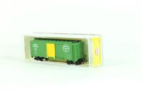 MP3713 Box car in Ontario Northland green