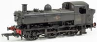 Class 16xx Pannier 0-6-0PT 1628 in BR black with late crest - weathered