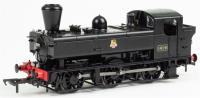 Class 16xx Pannier 0-6-0PT 1629 in BR black with early emblem and busby chimney