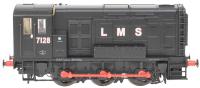 Class 11 7128 in LMS post-war plain black