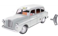 MT00104 Mettoy Austin FX4 London Taxi in Silver. Production run of <1500