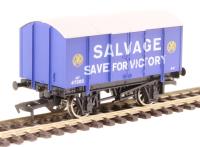 MU60003 4-wheel gunpowder van "Salvage, Save for Victory' 47305 in Dark Blue - Limited Edition for Modeleisenbahn Union