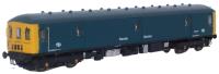 Class 128 single-car DPU M55990 in BR blue with centre beadcode box & no corridor connection