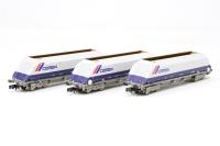 HOA Aggregate Hopper wagon in Cemex blue and grey - Pack A - pack of 3