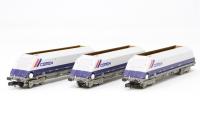 HOA Aggregate Hopper wagon in Cemex blue and grey - Pack B - pack of 3