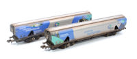 N-IIAD-211ADW Custom Weathered Drax Power IIA-D Biomass Hopper Twin Pack (Northern Powerhouse Drax Livery) - Pack A