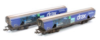 N-IIAD-221ADW Custom Weathered Drax Power IIA-D Biomass Hopper Twin Pack (Renewable Pioneers Drax Livery) - Pack A