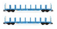 N-Rfnoos-A Touax Blue IWA Rfnoos Timber Wagon Twin Pack