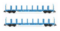 N-Rfnoos-B Touax Blue IWA Rfnoos Timber Wagon Twin Pack