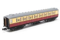 NC-60C Gresley second class coach E12706E in crimson and cream