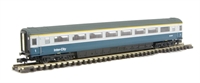 Mk3 FO first class in BR Blue and Grey livery 11077 with buffers