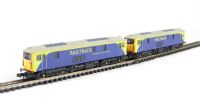 Class 73 Twin Pack (73212+73213) Limited Edition in Railtrack blue and green Livery (1 Powered, 1 Dummy)
