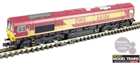 Class 66 diesel 66106 Dummy in EWS livery (without motor or lights to create "Double Headers")