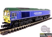 Class 66 diesel 66623 Bardon Aggregates livery, operated by Freightliner