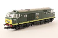 Class 35 Hymek D7066 in BR two tone green