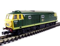Class 35 Hymek D7023 in BR two tone green with full yellow front