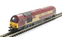 Class 67 diesel 67030 in EWS maroon. DCC Fitted
