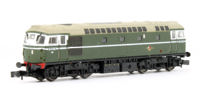 Class 26 diesel locomotive D5307 in BR green with headcode discs. DCC fitted