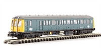Class 122 Gloucester RCW "Bubblecar" single car DMU Route Learning Car in BR blue TDB975023/55001. DCC fitted