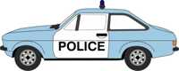 NESC004 1:148 Ford Escort Mk2 Cambridgeshire Police