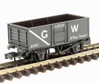 Steel mineral open wagon - GWR loco coal 23301