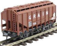 4 wheel grain hopper 7586 in brown with BRT logos