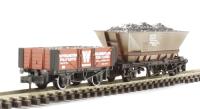 Somerset Coal Souvenir Wagon Set with 5 plank "Writhlington" wagon & BR MGR coal hopper wagon B352251