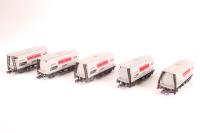 NR-P74Pack Pack of Five Type C Tank Wagons - 'Rugby Cement' - in Plain Card Box