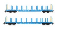 OO-Rfnoos-A Touax Blue IWA Rfnoos Timber Wagon Twin Pack