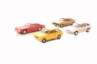 OR76CPK004 Pack of four assorted 1990s cars for Carflat wagons