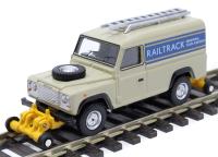 Land Rover Defender 110 with posable rail wheels - "Railtrack" - non-motorised