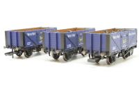 OR76SPE004 7 Plank Open Wagon BP, White May - Royal Standard- set of 3