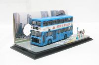PHV104A Leyland Victory 11 d/deck bus in blue with "Keep Hong Kong Clean" Ad.