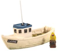 QS401 Lobster Boat (Blue Roof) with Fisherman