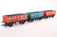 Pack of 3 x Mineral Wagons - 'Black & Reoch'