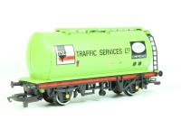 TTA tank wagon in lime green - TSL Traffic Services Pfizer Chemicals