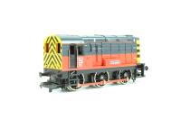 Class 08 Shunter 08633 'The Sorter' in Express Parcels Livery