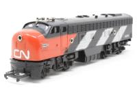 R0551 Class F7 4008 in Canadian National black and red
