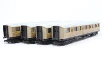 Pack of 4 x Coaches in LNER Teak - separated from the Flying Scotsman Train Set