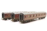 LMS Stanier 3-coach set - split from 'Coming Home' train set - limited edition for V E Day 60th anniversary - weathered