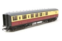 R1064CoachComp Gresley composite passenger coach E10050E in BR crimson & cream - split from set