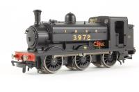 Class J52 0-6-0T 3972 in LNER black - DCC fitted - split from train set