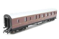 R1144Coach LMS Stanier brake coach 5710 in maroon - Split from the LMS Night Mail train set