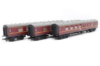 3 x Mk.1 Coaches in BR Maroon - Separated from the 'Heart of Midlothian' Train Pack