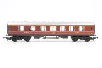 R2033-4075 LMS period III composite coach 4075 in LMS maroon - split from set
