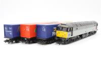 B.R Freightliner Locomotive with Three Container Wagons (Class 47) 47345
