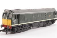 Class 25 D7596 in BR green